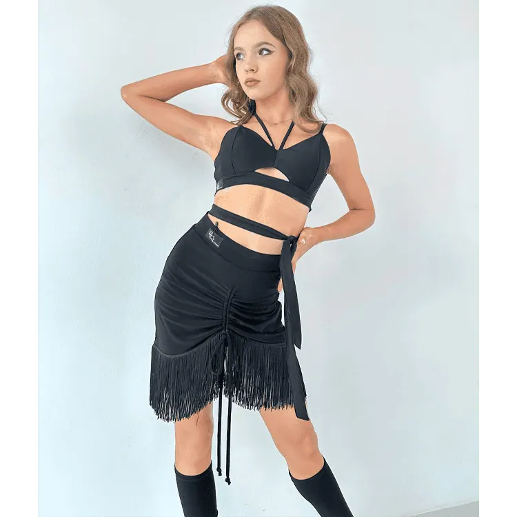 Women’s Latin Dance Fringe Top DW121 — вигляд 3