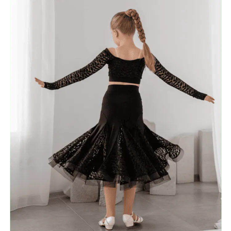 Ballroom Skirt JDsk203 – Black — вигляд 4