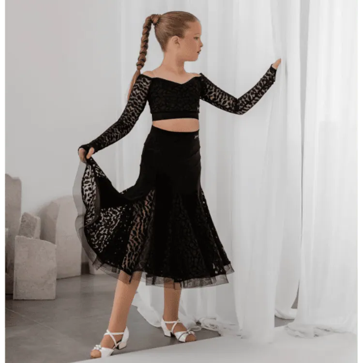 Ballroom Skirt JDsk203 – Black — вигляд 5