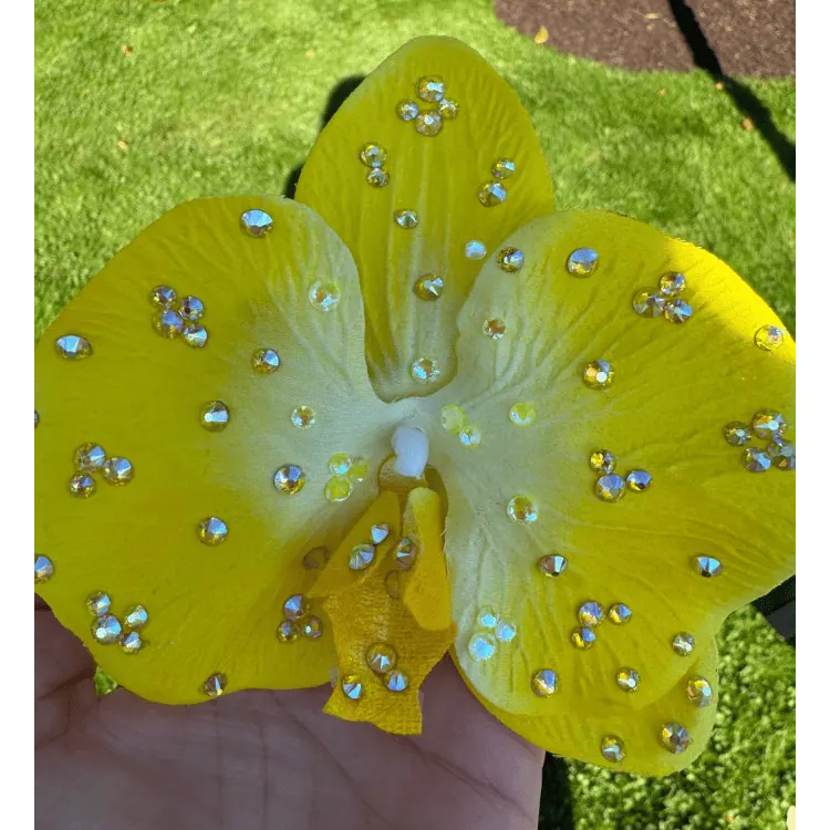 DW Rhinestone Orchid Flower — вигляд 2