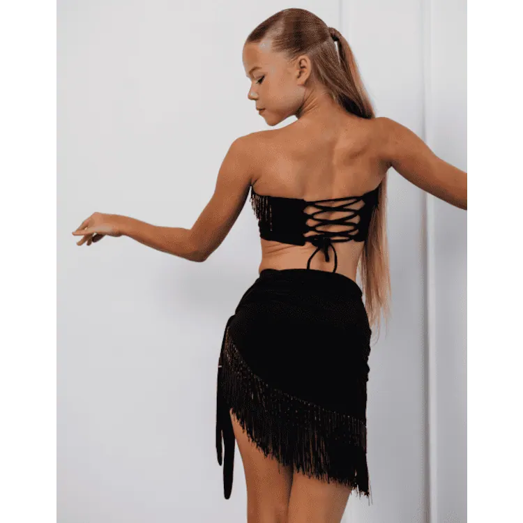 DW228 Latin Top with Fringe — вигляд 2