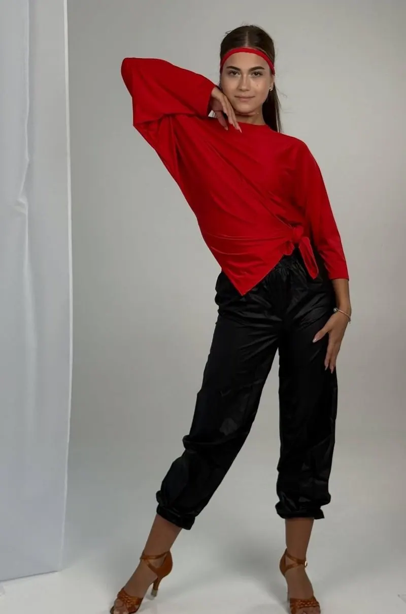 Asymmetric Open-Back Dance Tunic