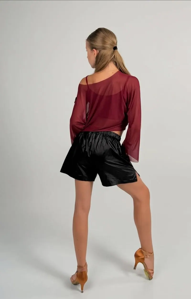 High-Waisted Loose-Fit Dance Shorts