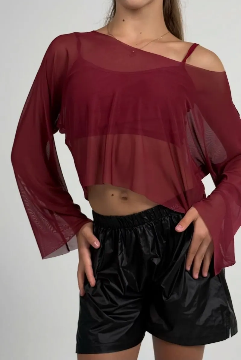 High-Waisted Loose-Fit Dance Shorts