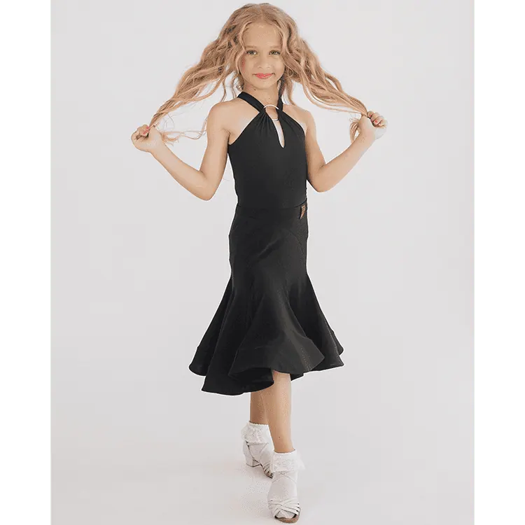 Girls’ Dance Bodysuit FD3174 Black — вигляд 2